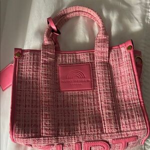 Kurt Geiger Pink Tweed Tote Bag